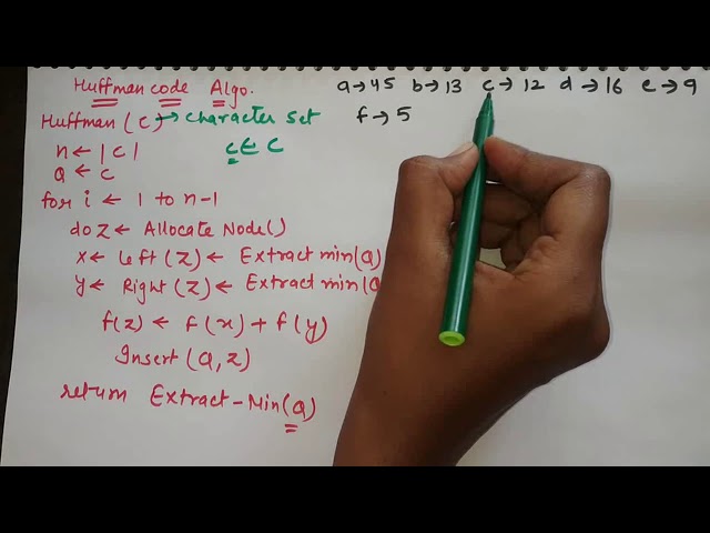 Lecture 4 Huffman codes-Design and Analysis of Algorithms