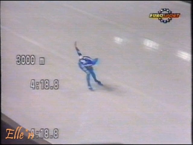 World Championships Allround Calgary 1990 - 3 km Prokasheva - Schalling