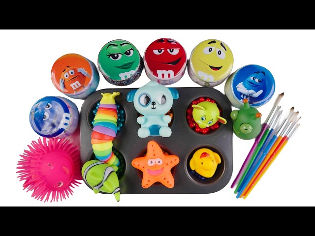 Satisfying Video DIY How To Make Rainbow Hearts Shapes Mix With Glitter Slime Colorful Sprunki ASMR