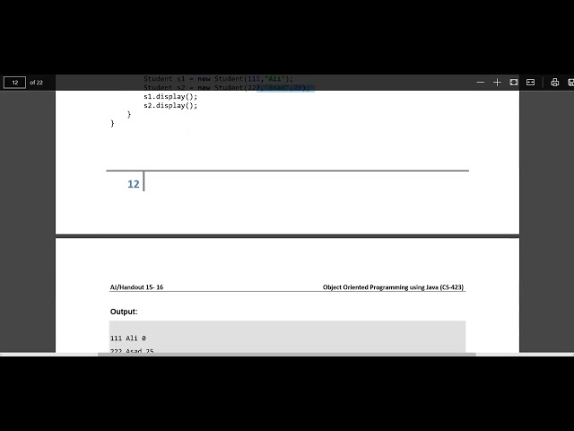 OOP Wk 08 7  constructor overloading