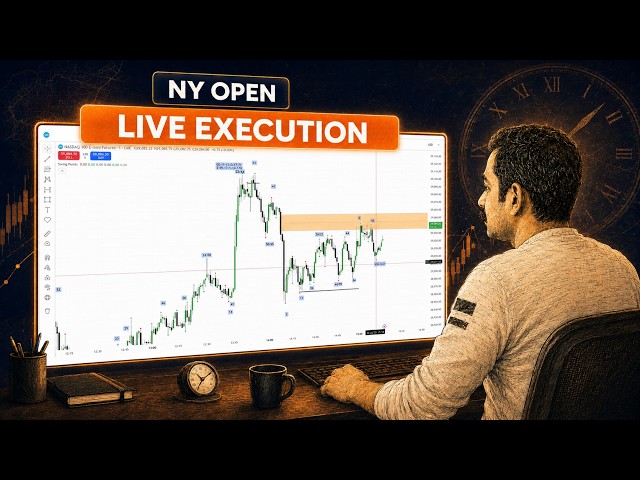 Live NY Open Trade Execution | Reading the Algorithm for a Clean Long