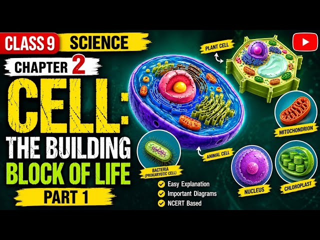 Class 9 Science \ Chapter 2 Cell: The Building Block of Life \ part 1 / New NCERT #class9 #science 