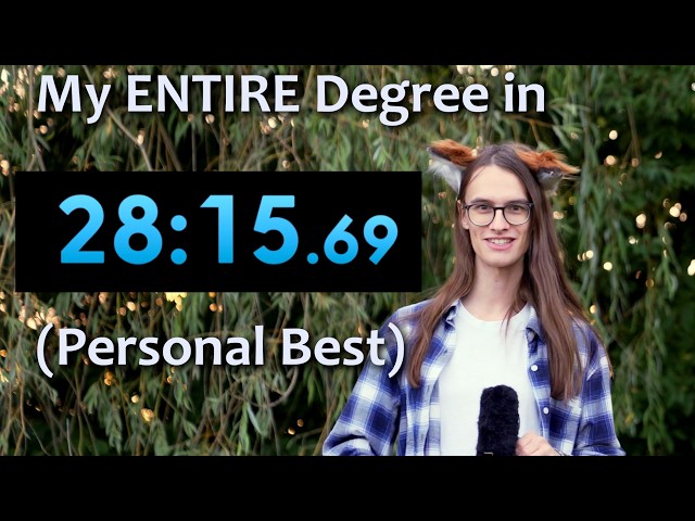 Speedrunning my Computer Science degrees in 30 minutes (Any% NoSLA)