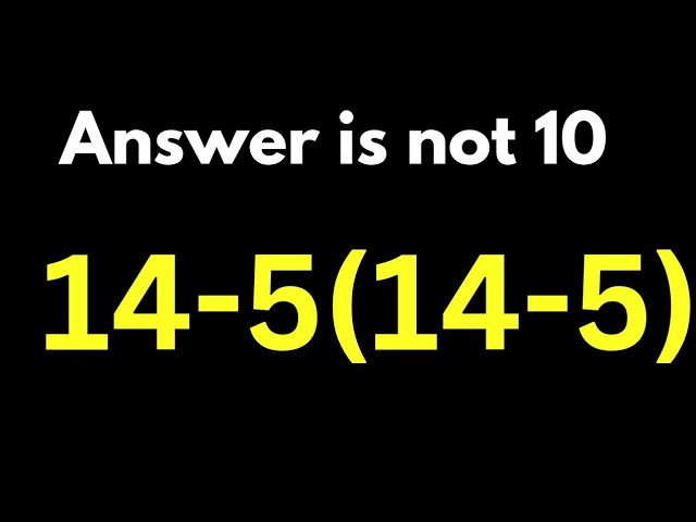 9 Out of 10 Students Fail This Math Puzzle!