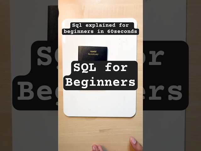 SQL in 60 Seconds 🕙: Beginners Crash Course!