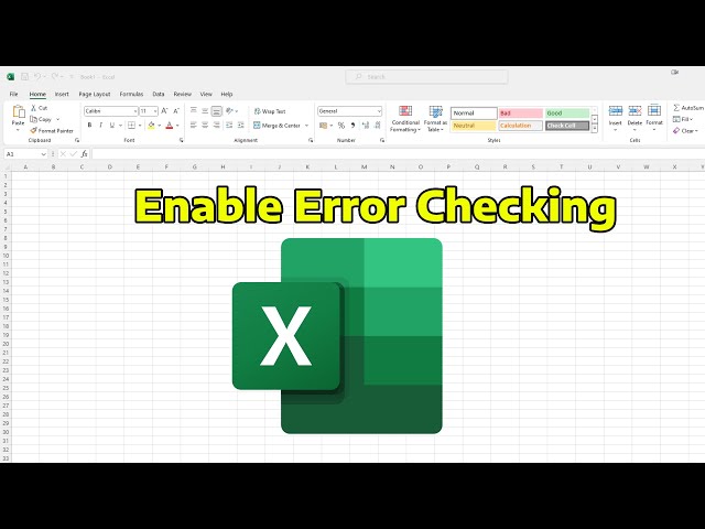 How To Enable Error Checking in Microsoft Excel