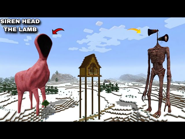 SIREN HEAD RETURNS & THE LAMB ARRIVES in Minecraft! 😱 | Coffin Meme Gameplay