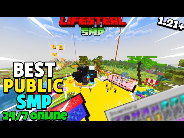💎 New Best Cracked Public Lifesteal SMP 🧁 | Minecraft Java + PE + Pojav | 24/7 Online | Free To Join