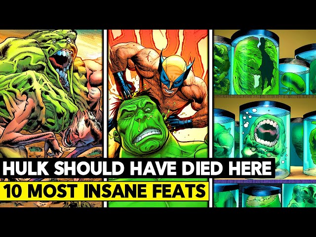 Top 10 Most Ridiculous Things Hulk Has Survived!