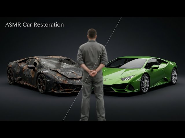 ASMR Car Restoration! Full Restoration 2021 Lamborghini Huracan Burnt → Looking New
