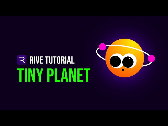 Rive - Tiny Planet | 1 Part | Interactive Motion