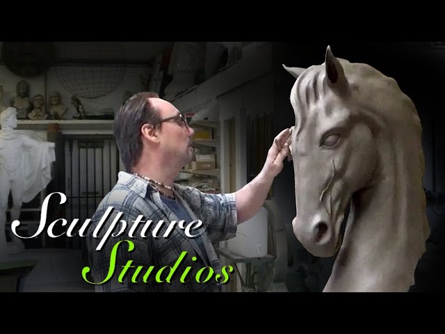 Classical Horse Head Carving by Sculpture Studios