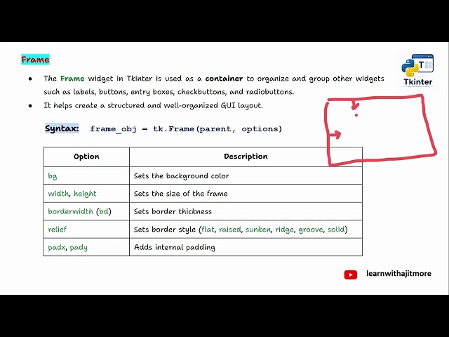 Python Tkinter Library (Lecture #4) #viral #python #tkinter