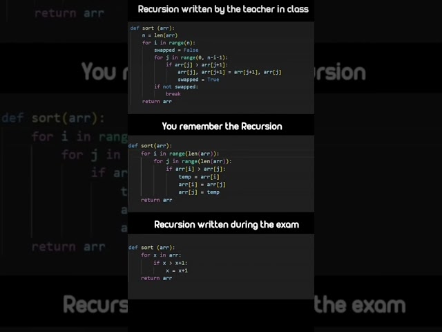 Recursion #shorts #programming #viral  #coding #education #dsa