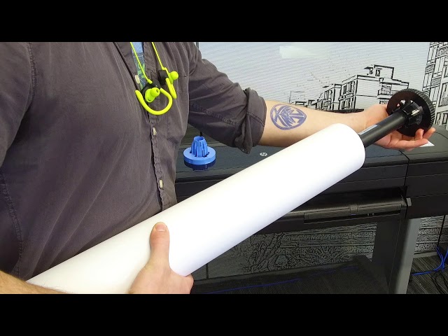 Loading Paper - HP Designjet T730 (How to)