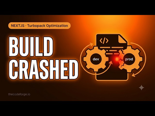 Next.js Turbopack Optimization: It worked in next dev, crashed