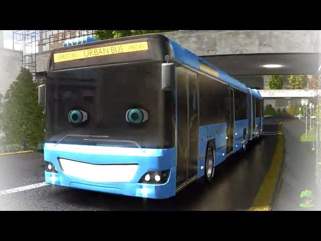The Wheels On The Bus | Kindergarten Rhymes for Babies | Speedies Car Cartoons  - Little Treehouse