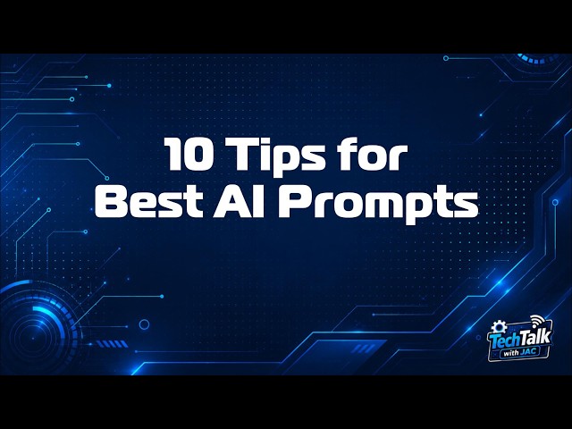 10 Tips for Best AI Prompts #techtalkwithjavc #techtutorial