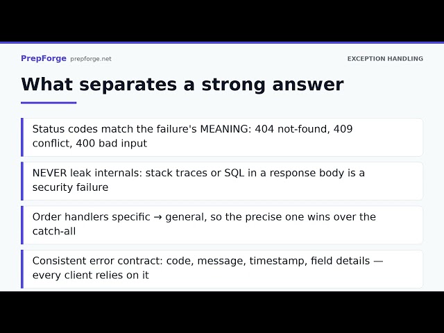 Global Exception Handling in Spring Boot — Interview Deep-Dive | PrepForge