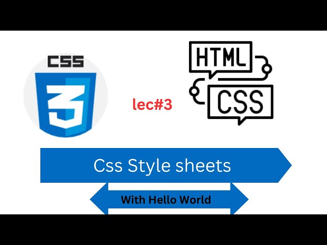 CSS Tutorial: \Inline, Internal & External CSS | Web Development Tutorials #3