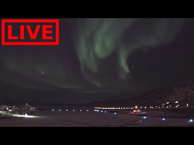 🌎 LIVE Greenland Auroras Northern Lights | Relaxing Music