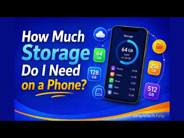How Much Storage Do I Need on My Phone? Guide | SimpleTech Help