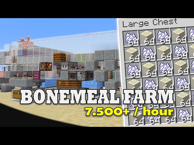FAST BONEMEAL FARM | 7.5K ITEM/H | Minecraft 1.21.10