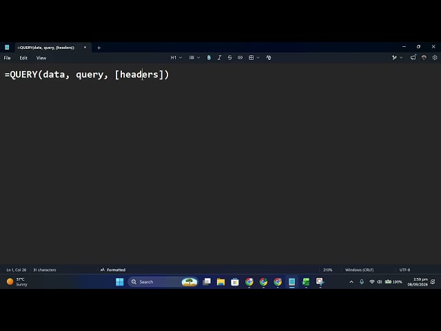 How to Use the QUERY Function in Excel