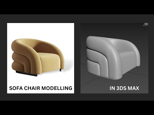 Sofa Chair Modelling In 3ds Max | Chair Modelling | Esthetic Space Decor