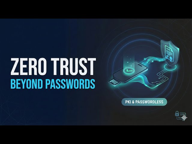 Zero Trust & PKI: Moving Beyond Passwords to Phishing‑Resistant Access | Module 8.2