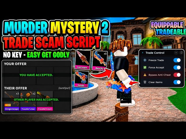[🔥 BEST] MM2 Trade Script | Trade Control, Godly & No Key | Murder Mystery 2 | Roblox