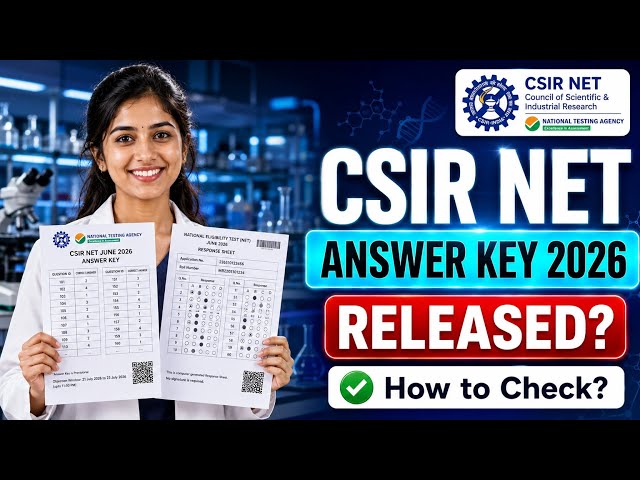 csir net answer key 2026 | csir net response sheet 2026