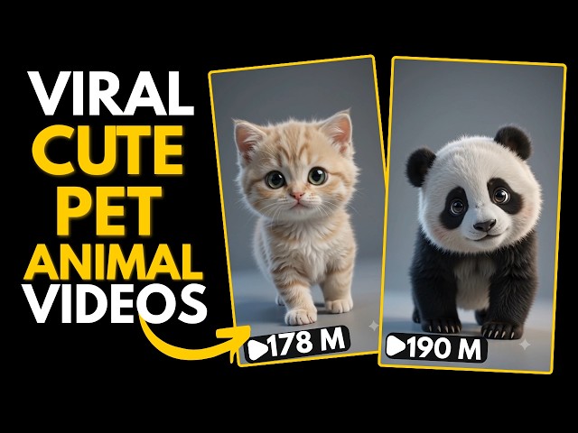 How to Create VIRAL Cute AI Pet Animal Videos for FREE (New AI Trend)