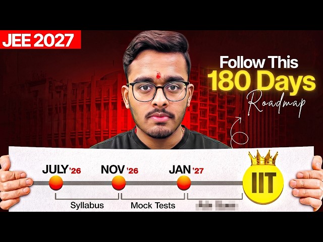 JEE Mains 2027 Month Wise Roadmap | Score 220+ Marks in 7 Months