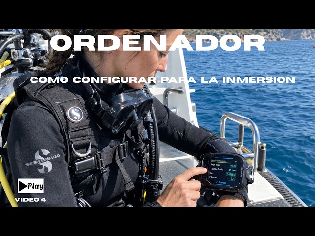 CONFIGURE your DIVE COMPUTER before the DIVE