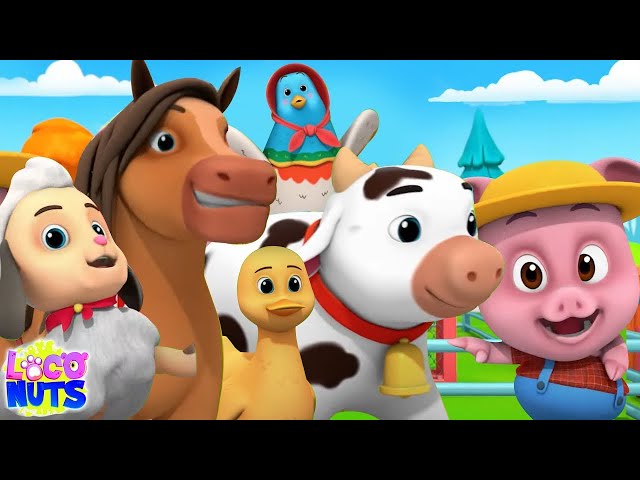 Old Macdonald Had A Farm, Animal Sound Song - Fun Nursery Rhymes for Kids Live