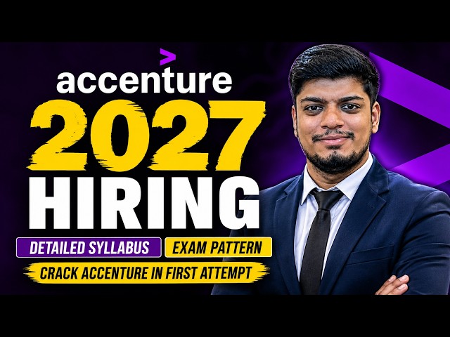 🔥Accenture Hiring Big Change | Accenture 2027 Hiring Updated Exam Pattern | Accenture Hiring 2027