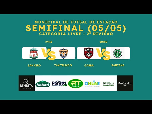 🔴 AO VIVO: Campeonato Municipal de Estação | Semifinal (05/05) | PVE Transmissões