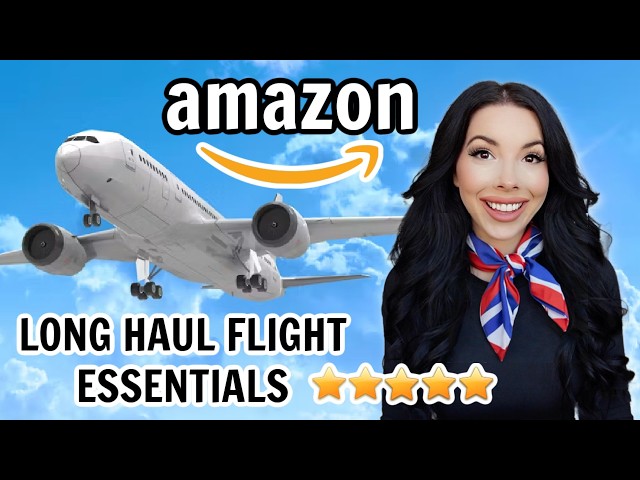 Amazon Long Haul Flight Travel Essentials Approved by a Flight Attendant (+ Tips to Sleep Better) ✈️