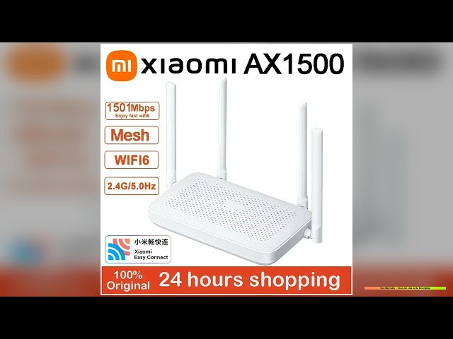 Xiaomi AX1500 wifi6 Router 1501Mbps 24G5GHz Dual Band Router Gigabit Ethernet Port OFDMA