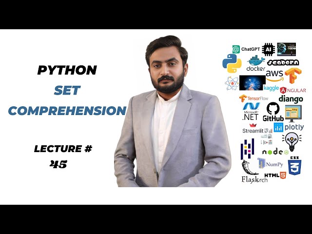Python Set Comprehension || Set Comprehension In Python || Set Comprehension
