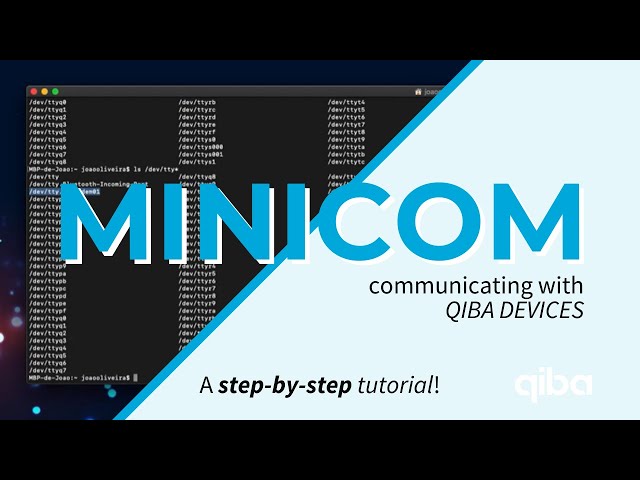 Communicate with QIBA DEVICES uing Minicom