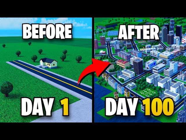Sobreviví 100 días en mi ciudad... | Roblox