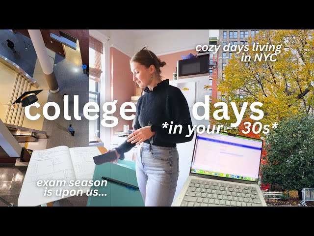 Ordinary college days *as an older student* ⎸ CUNY, exams, cozy fall days