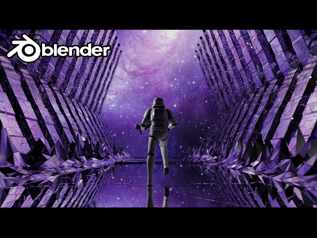 Blender 2.9 - How to create a Sci-Fi Animation Loop Tutorial (EASY)