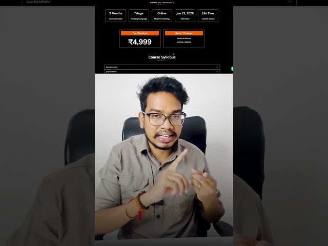 Basic to Advanced Java Programming in Telugu