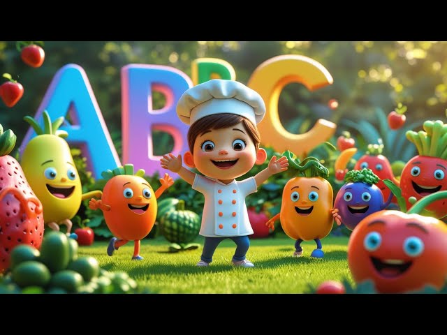 Fruits & Veggies ABC Song – Fun Learning for Kids