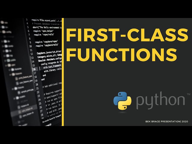 Functional Programming | [ Part D : First-Class Functions ]