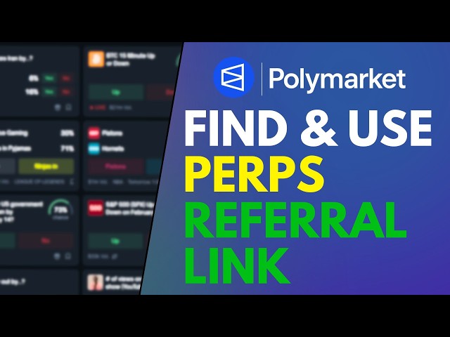 Polymarket - How To Find & Use Your Perps Referral Link (Start Earning Now)