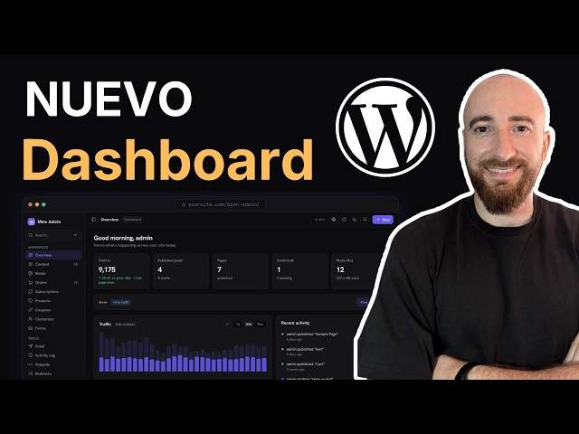 Prueba este nuevo Dashboard para WordPress | Gratis